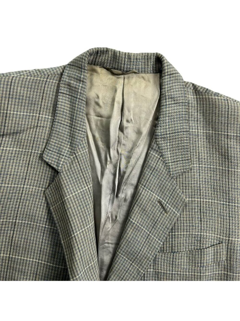 VTG Ermenegildo Zegna Men’s 100% Silk Slim 2-Button Blazer Tan/Brown • 42R US